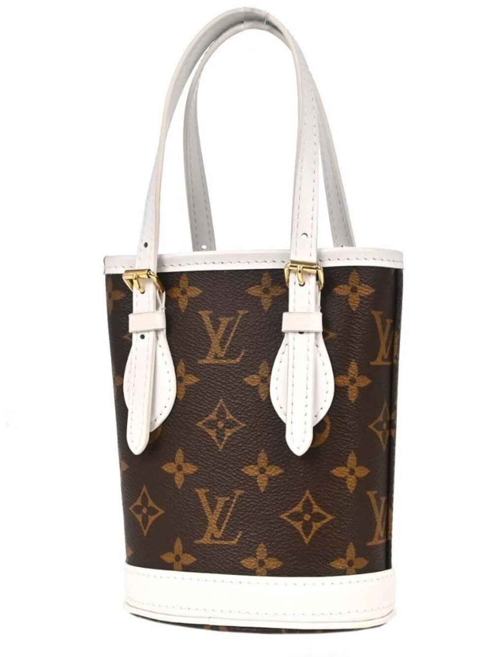 Best07/ Louis Vuitton Monogram Nano Bucket 2Way Handbag M81489 RQ04460